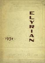 Elyria High School 1939 yearbook cover photo