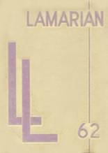 Laura Lamar High School 1962 yearbook cover photo