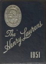 Laurens High Schoool 1951 yearbook cover photo