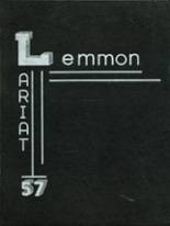 Lemmon High School 1957 yearbook cover photo