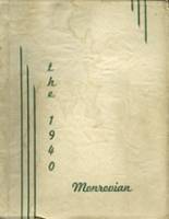 1940 Monroe High School Yearbook from West manchester, Ohio cover image
