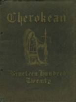 Cherokee High School 1920 yearbook cover photo