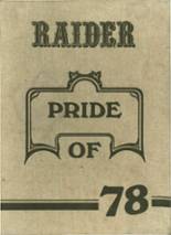 Rider High School 1978 yearbook cover photo