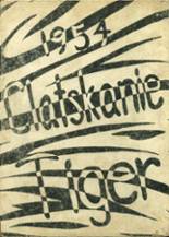 Clatskanie High School 1954 yearbook cover photo