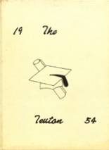 Inman High School 1954 yearbook cover photo