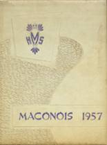 Macon High School 1957 yearbook cover photo