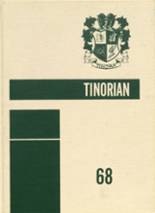 Tinora High School 1968 yearbook cover photo