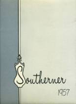 South High School 1957 yearbook cover photo