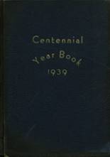 Centennial High School 1939 yearbook cover photo