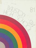 Ballston Spa High School 1981 yearbook cover photo