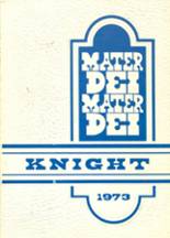 Mater Dei Catholic High School 1973 yearbook cover photo