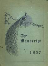 Mansfield High School 1927 yearbook cover photo