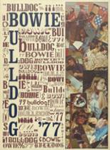 Bowie High School 1977 yearbook cover photo