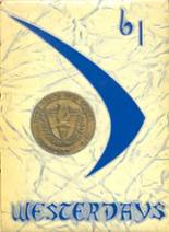 West High School 1961 yearbook cover photo