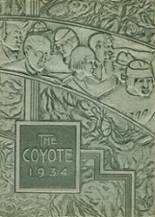 Wichita Falls High School 1934 yearbook cover photo