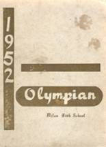 Milan High School 1952 yearbook cover photo