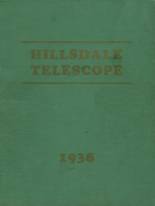 Hillsdale School 1938 yearbook cover photo