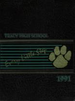 Tracy High School 1991 yearbook cover photo
