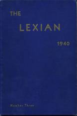 Lexington High School 1940 yearbook cover photo