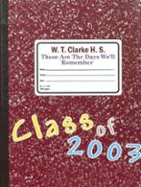 W. Tresper Clarke High School 2003 yearbook cover photo