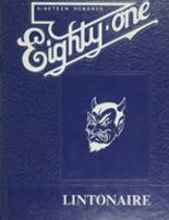 Linton High School 1981 yearbook cover photo