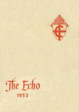 Cathedral High School 1953 yearbook cover photo