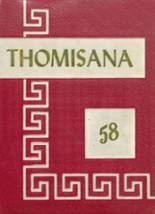 Thomasville High School 1958 yearbook cover photo