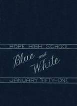 Hope High School 1951 yearbook cover photo