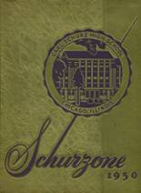 Schurz High School 1950 yearbook cover photo