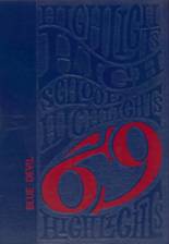 Alma High School 1969 yearbook cover photo