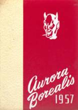 Aurora High School 1957 yearbook cover photo