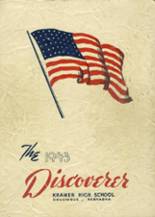1943 Kramer High School Yearbook from Columbus, Nebraska cover image