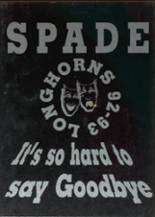 1993 Spade High School Yearbook from Spade, Texas cover image