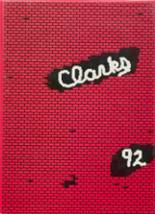 Clarks Public School 1992 yearbook cover photo