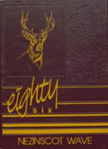 Buckfield High School 1986 yearbook cover photo