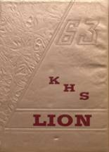 Kenedy High School 1963 yearbook cover photo