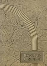 Radnor High School 1938 yearbook cover photo