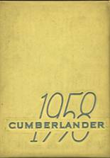 Cumberland Township High School 1958 yearbook cover photo