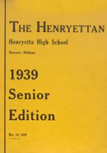 Henryetta High School 1940 yearbook cover photo