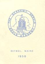 Gould Academy 1958 yearbook cover photo