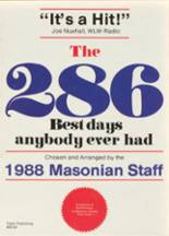 Mason High School 1988 yearbook cover photo