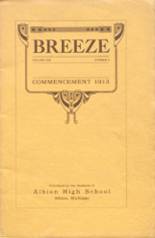 Albion High School 1913 yearbook cover photo
