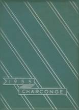 Chartiers-Houston Junior-Senior High School 1955 yearbook cover photo