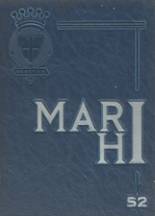 St. Mary's High School 1952 yearbook cover photo