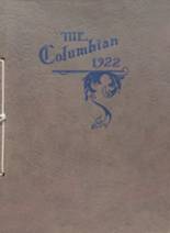 Columbia City High School 1922 yearbook cover photo