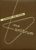 Elmhurst High School 1954 yearbook cover photo