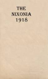 Nixon School 1918 yearbook cover photo