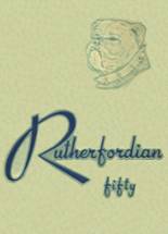 Rutherford High School 1950 yearbook cover photo