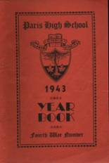 Paris High School 1943 yearbook cover photo
