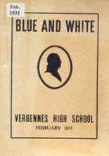 1931 Vergennes Union High School Yearbook from Vergennes, Vermont cover image